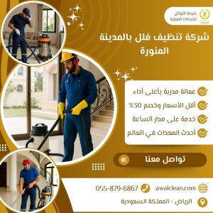 شركة تنظيف فلل بالمدينة المنورة